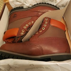 Men's Timberland construction boots